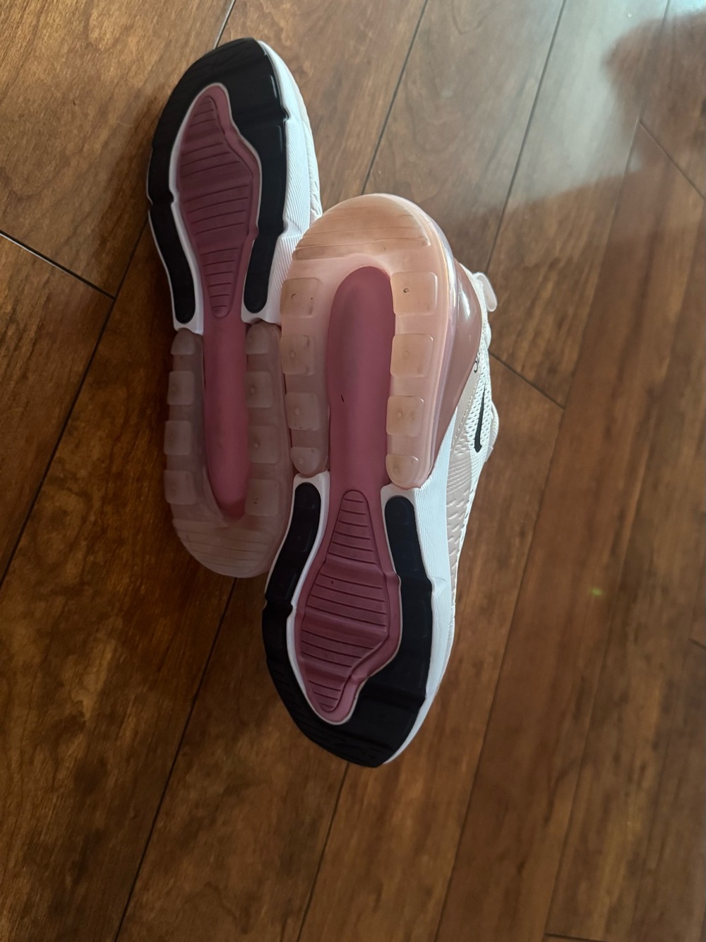 Nike Air Max 270 Women’s Sneakers - White with Pink Accents - Picture 7 of 9
